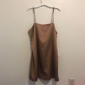 Cotton Candy LA bronze slip dress size S